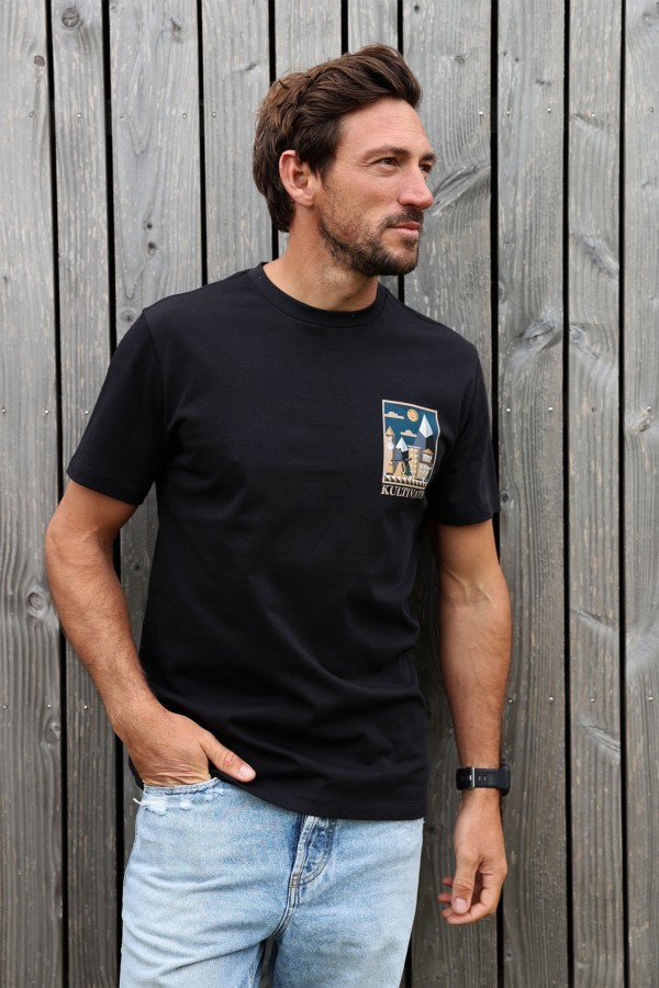Afbeelding van TS BELLE 2501040202 111 Jet Black  - T-Shirt Fancy - Kultivate